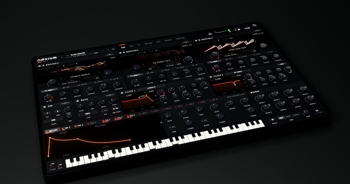 Nodium wavetable synthesizer