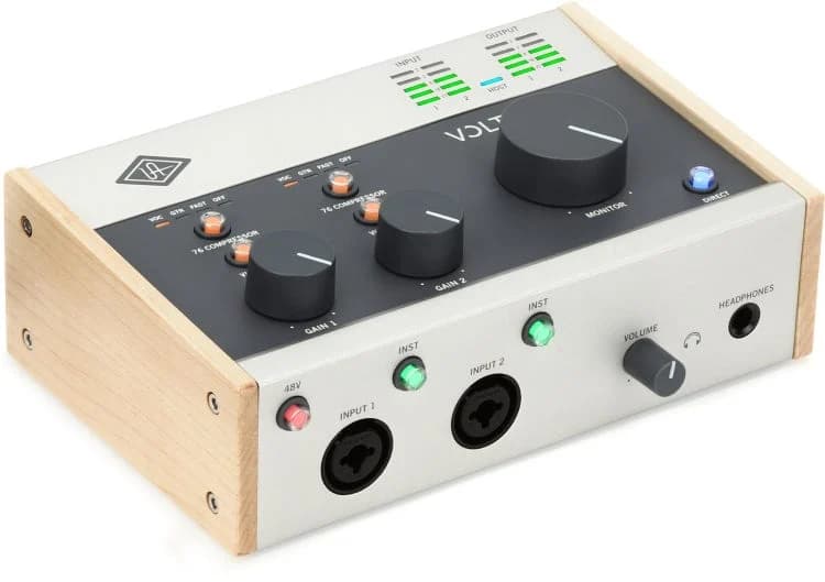 Universal Audio Volt 276 audio interface showing its controls and connections