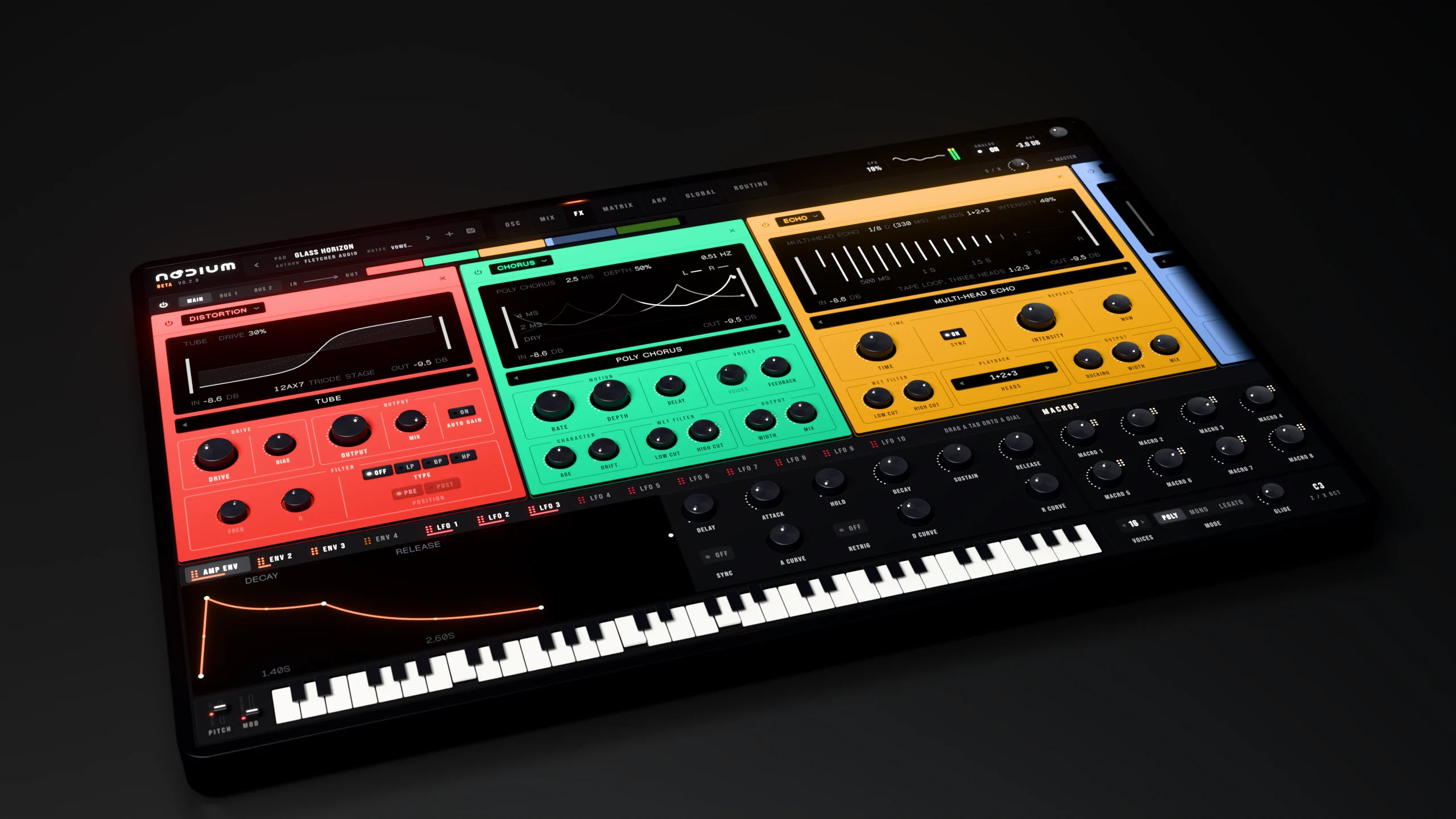 Nodium effects page render